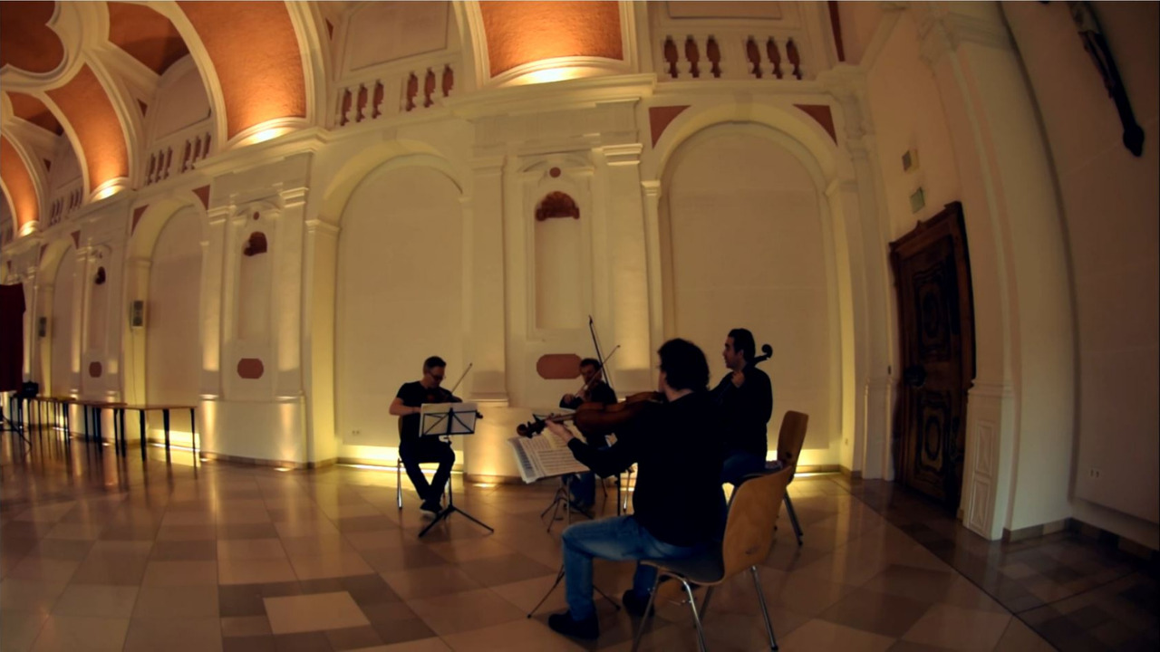 Quartett aus Musikern aus dem Münchener Kammerorchester im Kloster Waldsassen