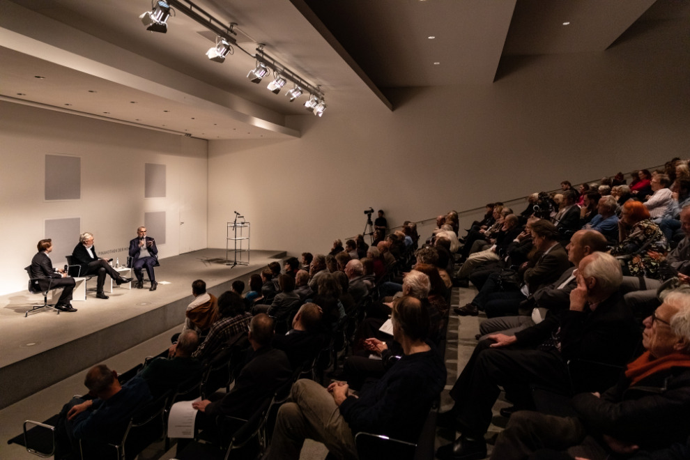 Einführungsgespräch im Ernst-von-Siemens-Auditorium mit Helmut Lachenmann im Dezember 2018