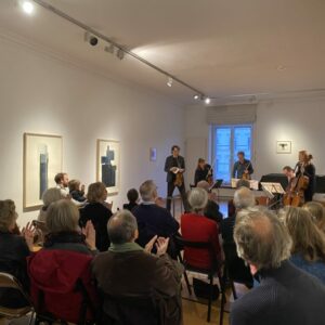 Privates Vorkonzert in der Galerie Sundheimer, 27.1.2024  (© Elena Wätjen)